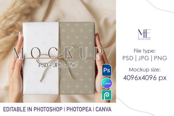 Download Wrapping Paper Mockup PSD Gift Wrap - Wrapping paper Collection
