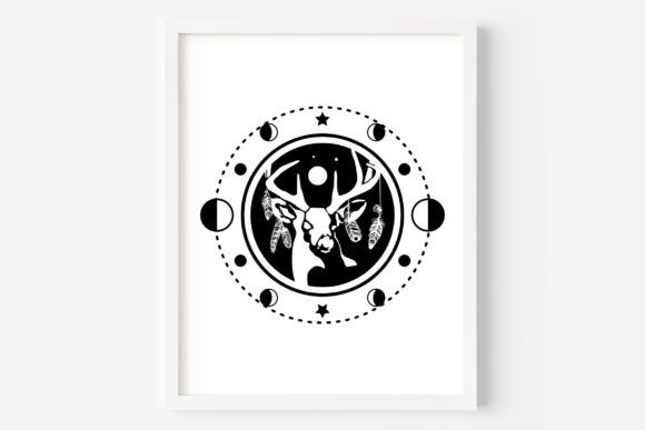 Download Geometric Wall Art, Boho Deer Poster - Poster Collection