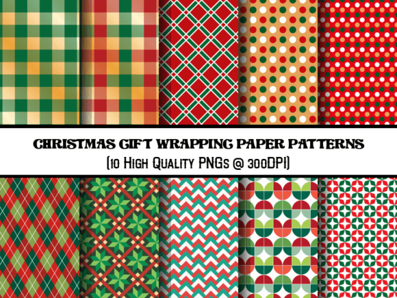 Download Christmas Gift Wrapping Paper Patterns - Wrapping paper Collection