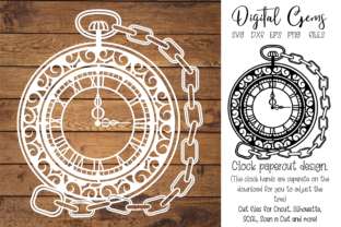 Download Pocket Watch Paper Cut Design - Paper cut design Collection